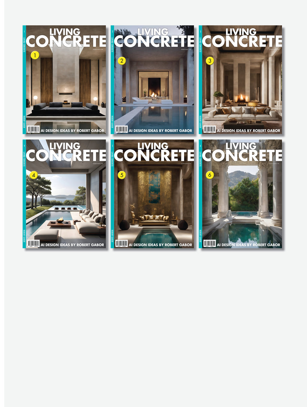 Living Concrete – Complete Series, Volumes 001–006 (6 Volumes)