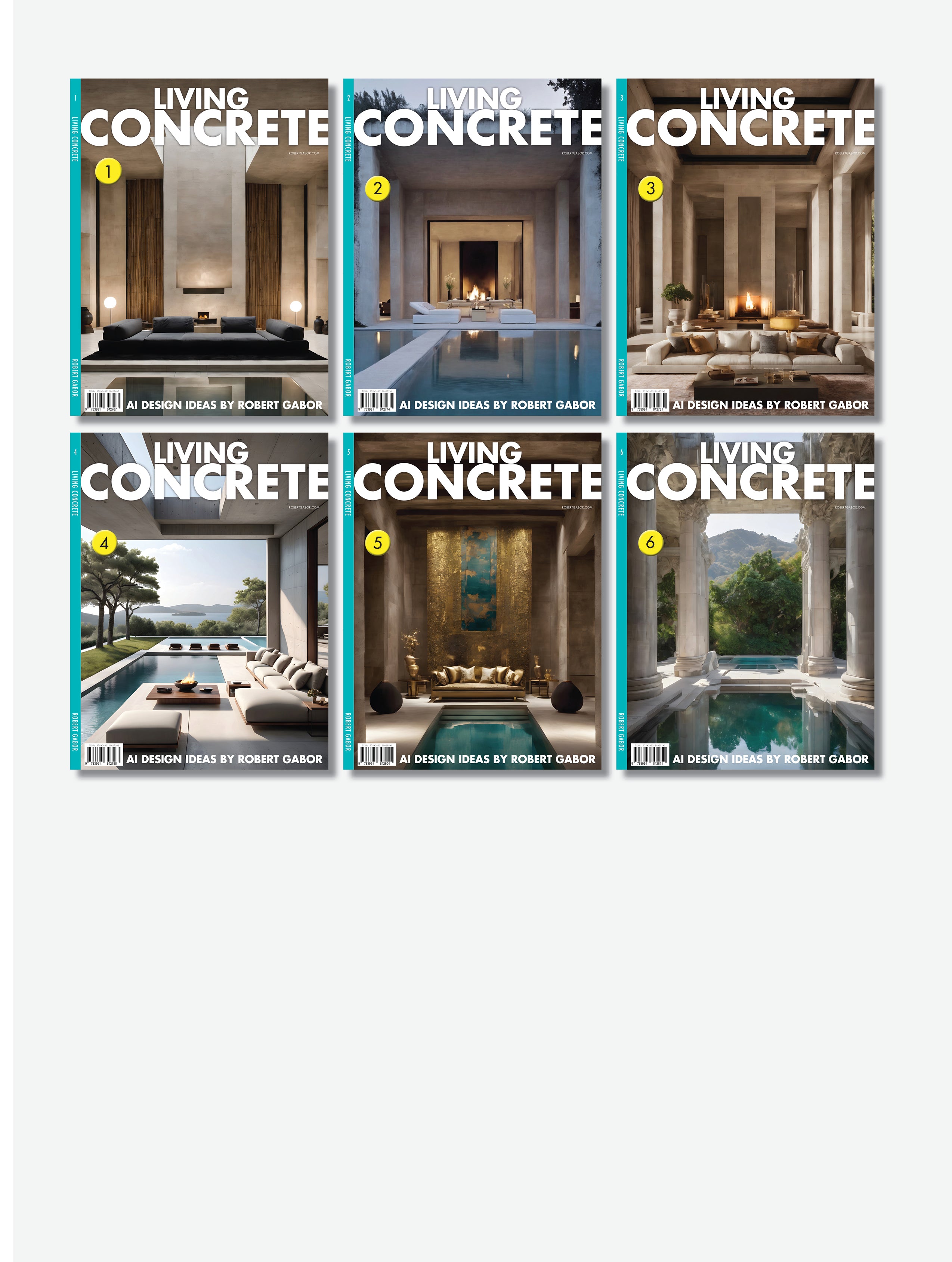 Living Concrete – Complete Series, Volumes 001–006 (6 Volumes)