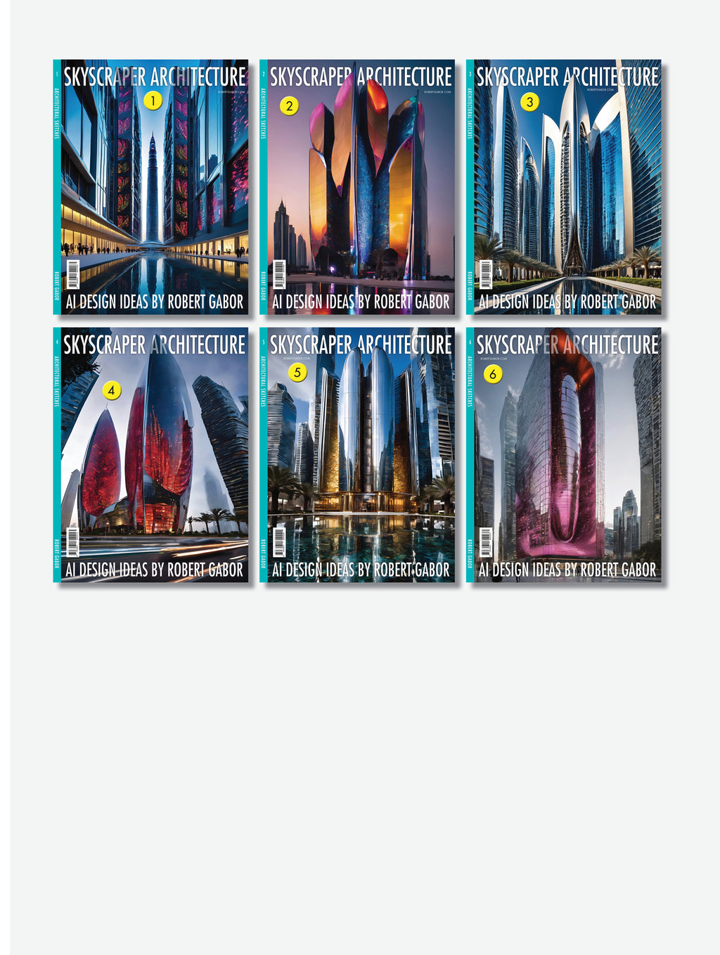 Skyscraper Architecture – Complete Series, Volumes 001–006 (6 Volumes)