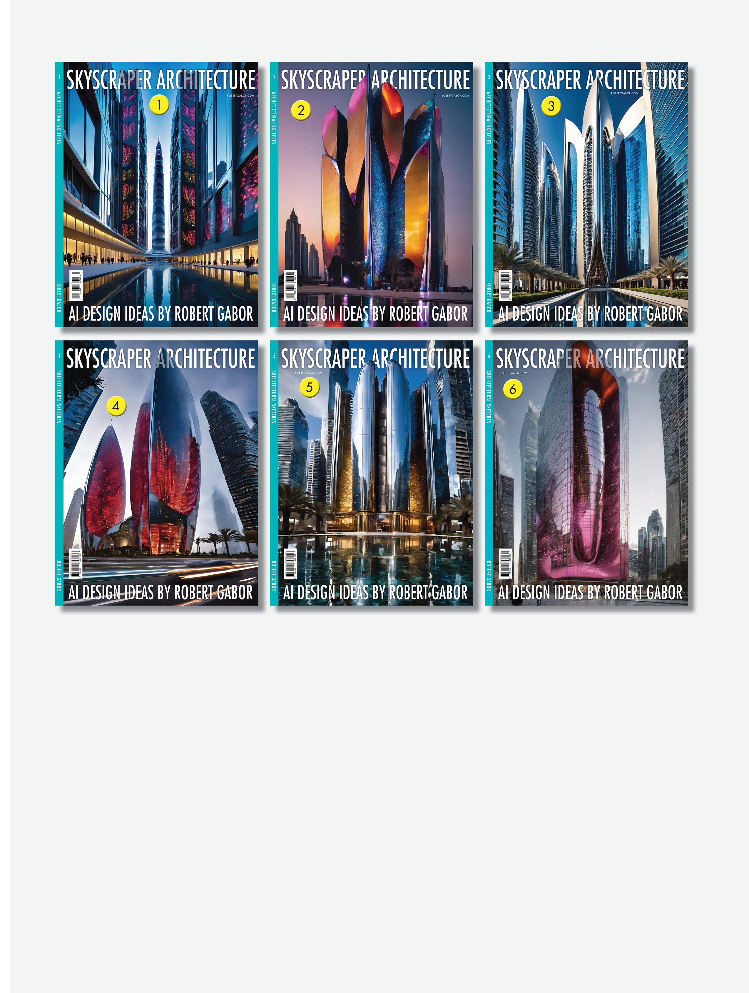 Skyscraper Architecture – Complete Series, Volumes 001–006 (6 Volumes)