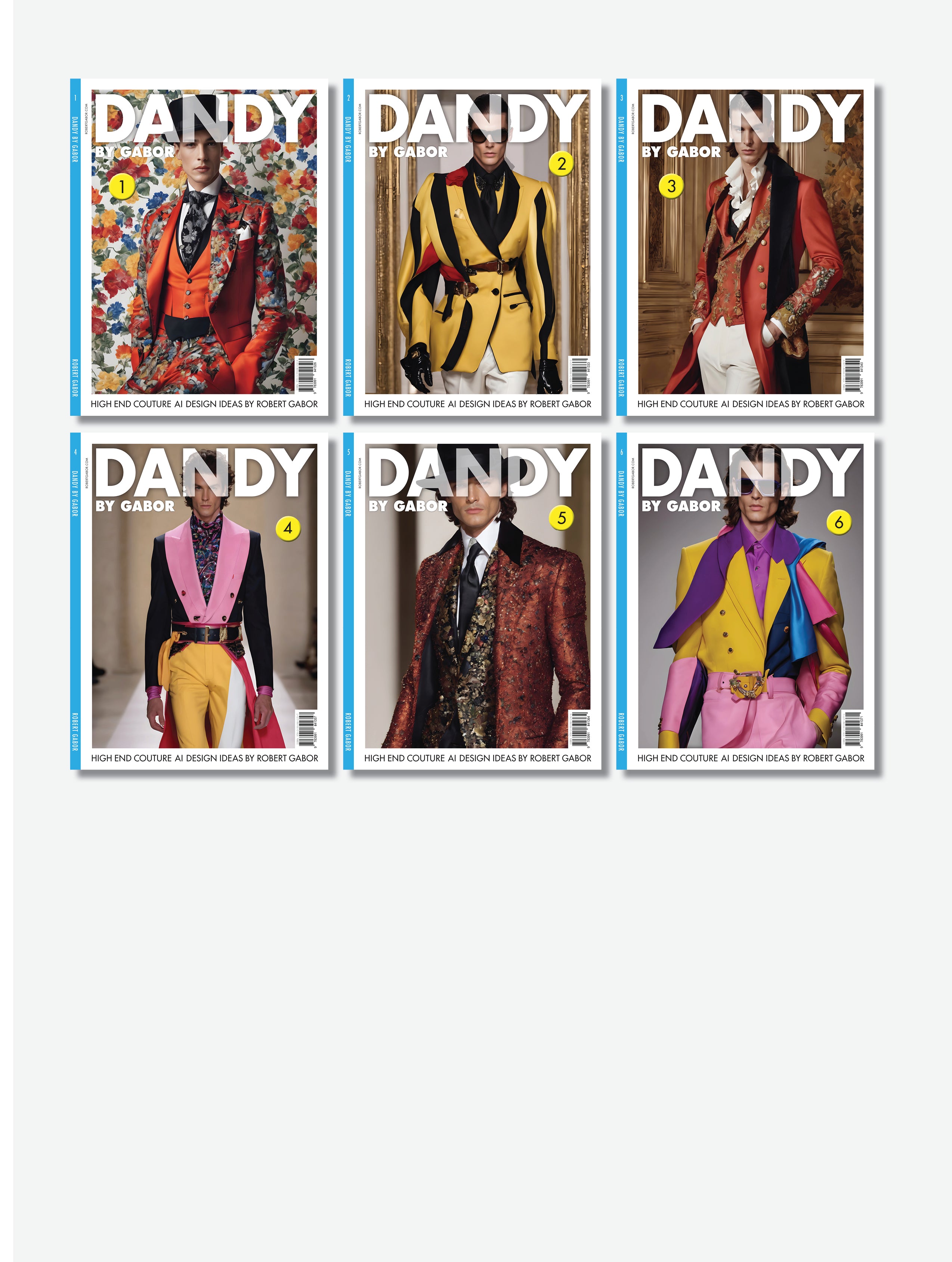 Dandy-Stil – vollständige Serie, Bände 001–006 (6 Bände)