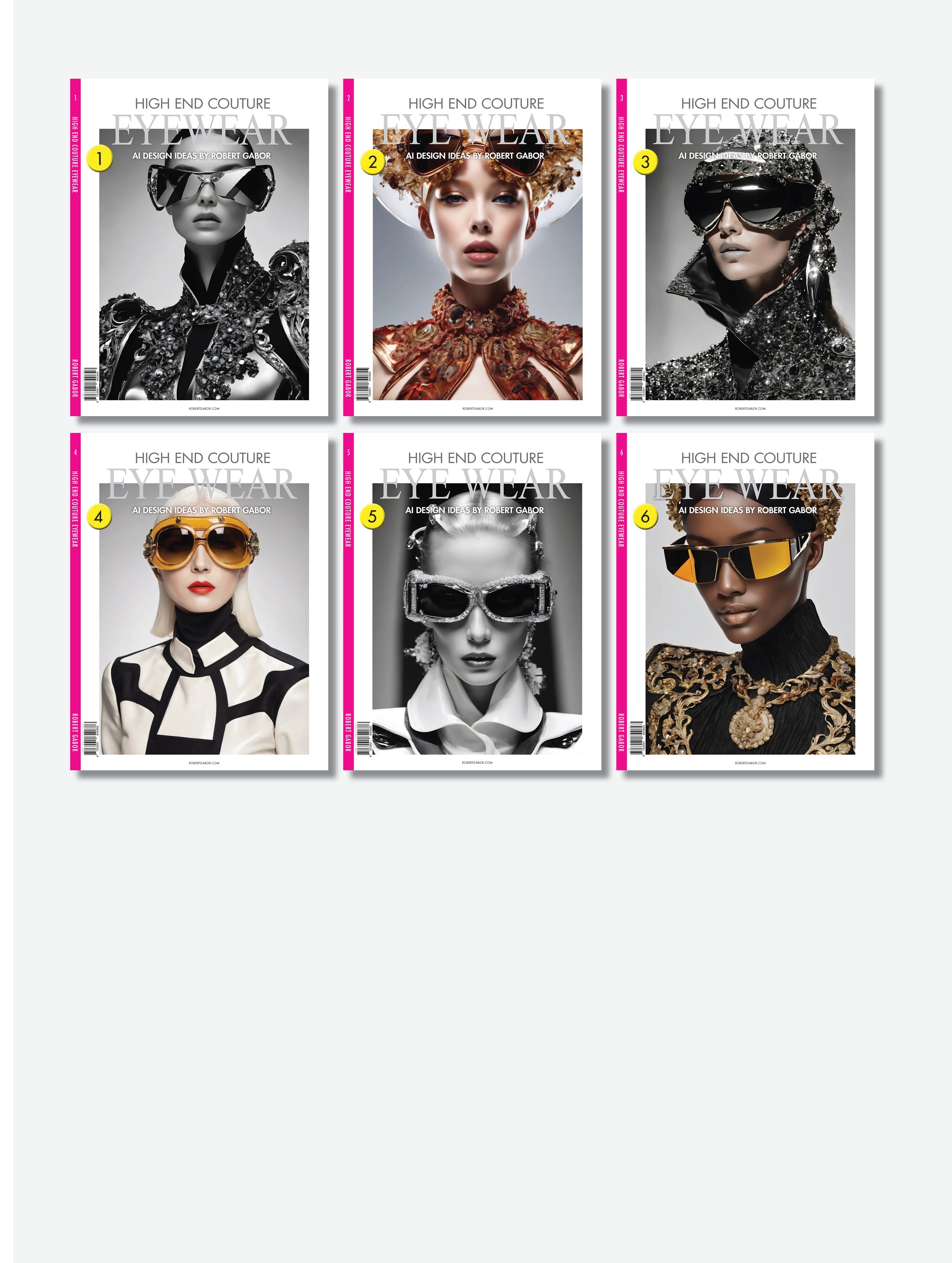 High End Couture Eyewear – Complete Series, Volumes 001–006 (6 Volumes)