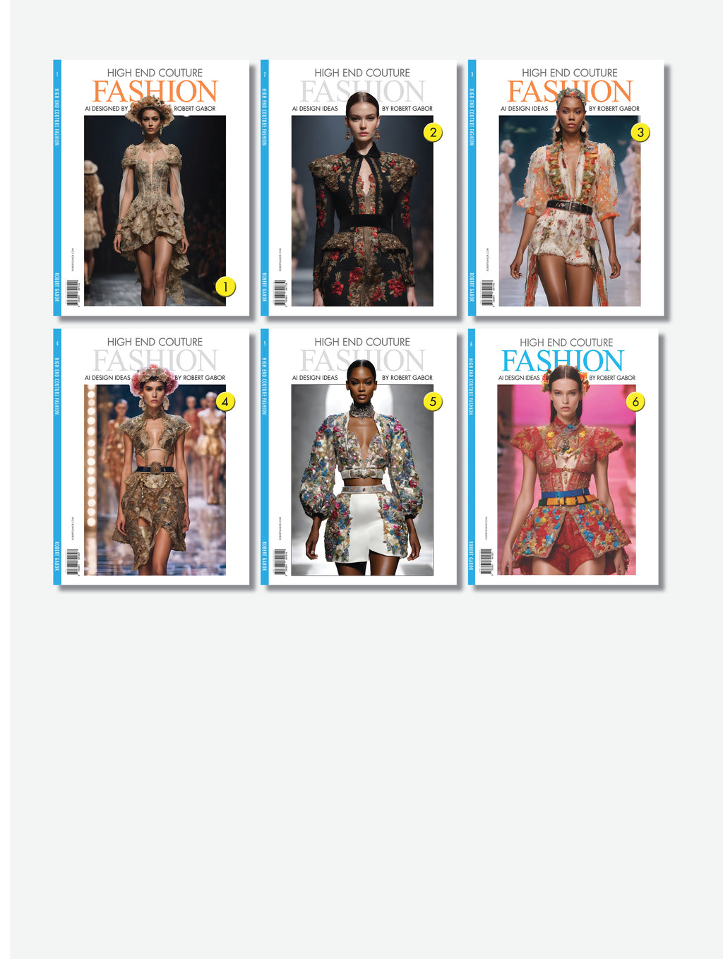 High End Couture Fashion – Complete Series, Volumes 001–006 (6 Volumes)