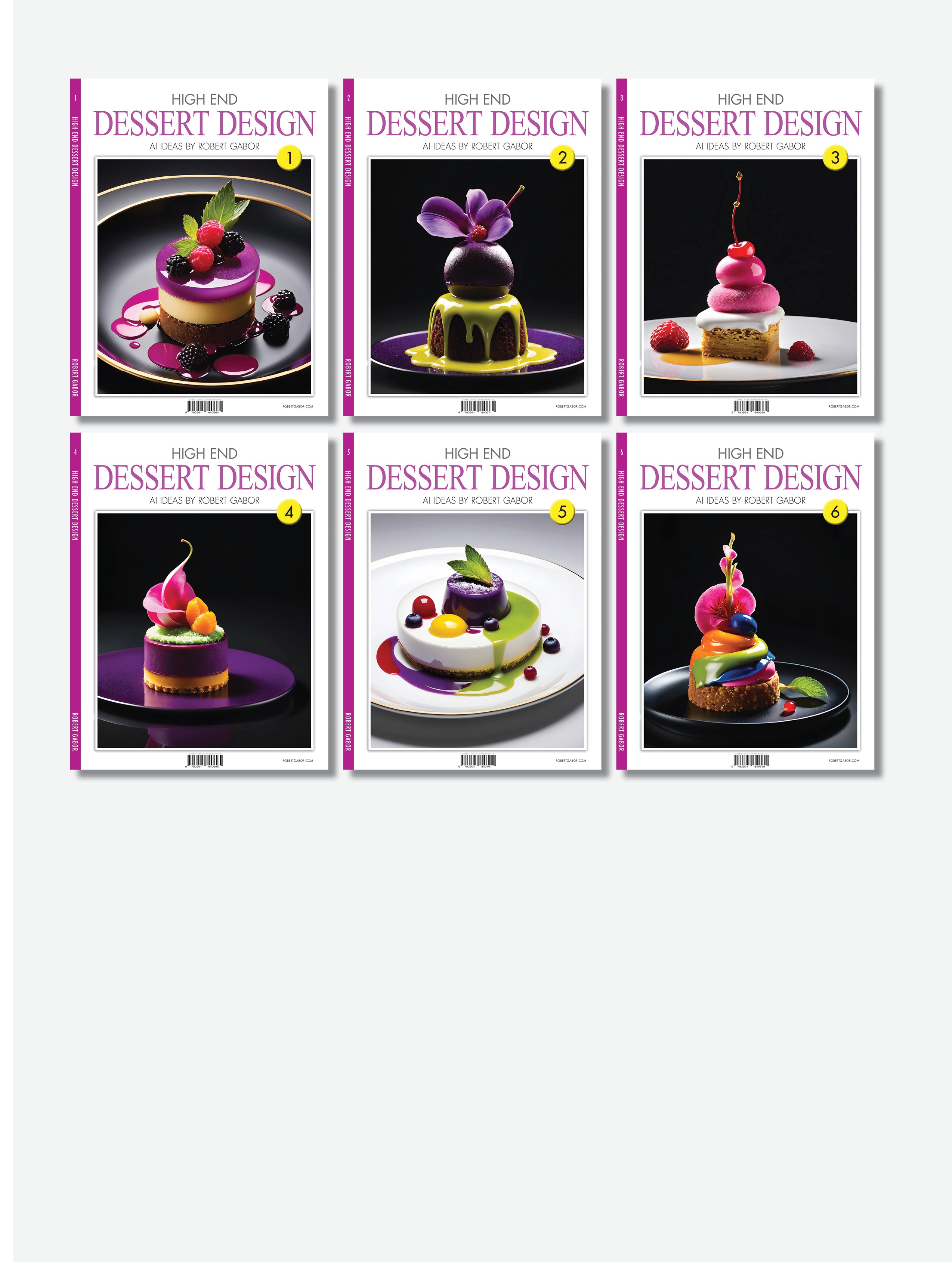High End Dessert Design – Complete Series, Volumes 001–006 (6 Volumes)